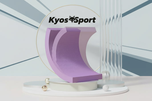 Colchoneta yoga gruesa 4 cm Kyos Sport color morado