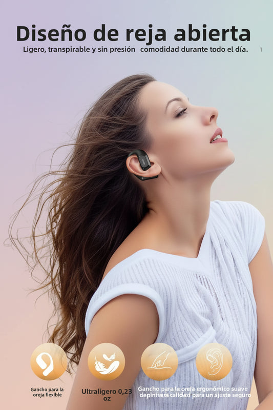 Auriculares inalámbricos open-ear IPX6 resistentes al agua para deporte