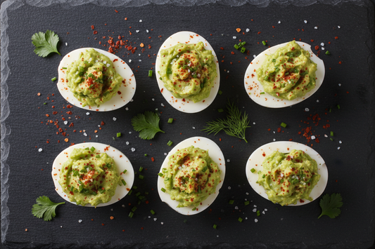 Huevo cocido con aguacate, pimentón ahumado y sal de hierbas – Snack fit entre horas – Kyos Sport