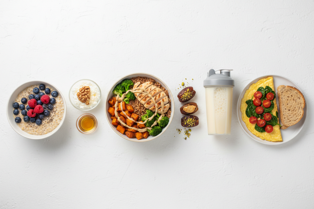 Plan de alimentación un día completo fitness — Kyos Sport