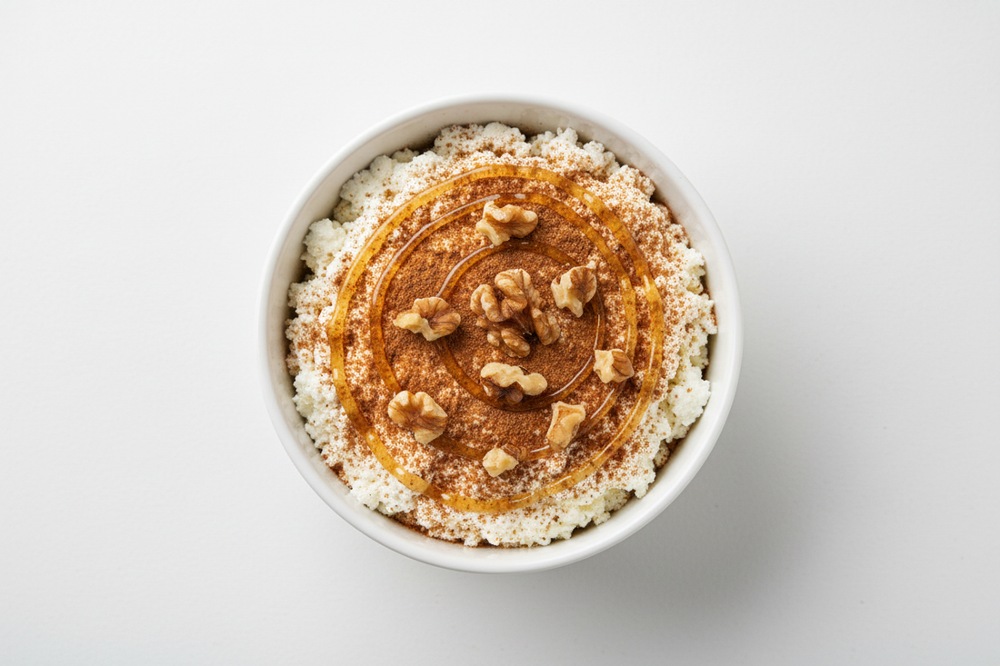 Requesón con canela y nueces — snack fitness Kyos Sport