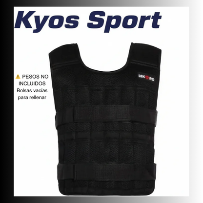 Detalle ajuste chaleco entrenamiento - correas y velcro