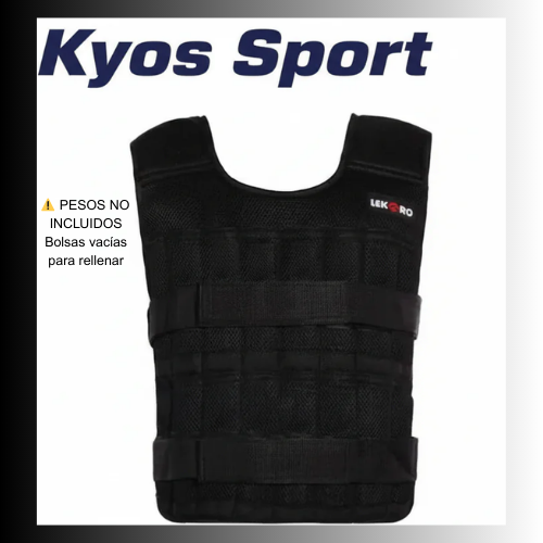 Detalle ajuste chaleco entrenamiento - correas y velcro