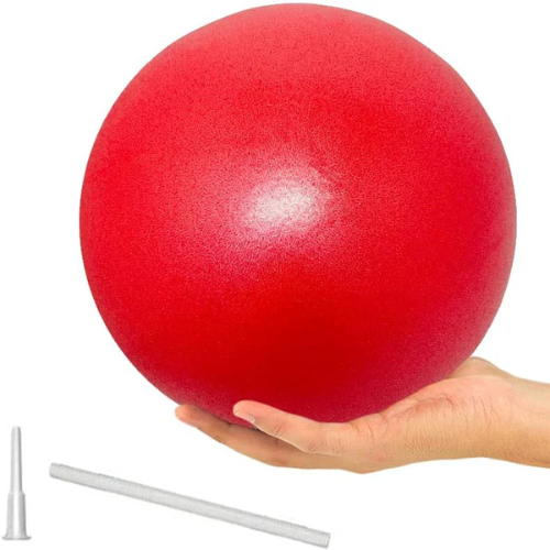 Pelota mini yoga pilates 25cm roja (Red) antideslizante Kyos Spor