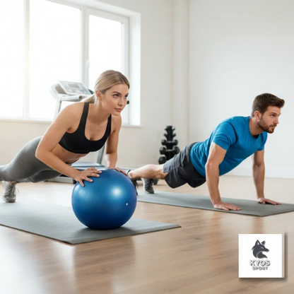 Pelota mini yoga pilates 25cm con bomba de inflado incluida