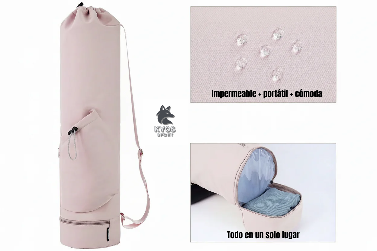 Bolsa esterilla yoga con bolsillo impermeable – Kyos Sport