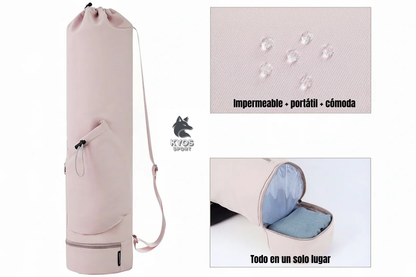Bolsa esterilla yoga con bolsillo impermeable – Kyos Sport