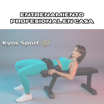 Cinturón Hip Thrust Negro - Diseño Ergonómico para Gym