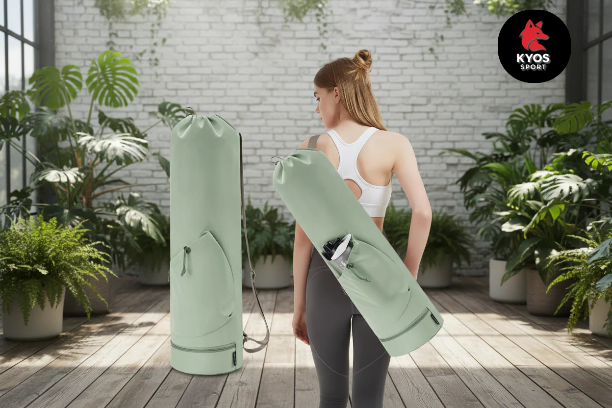 Bolsa yoga gran apertura – interior espacioso para esterilla gruesa – Kyos Sport