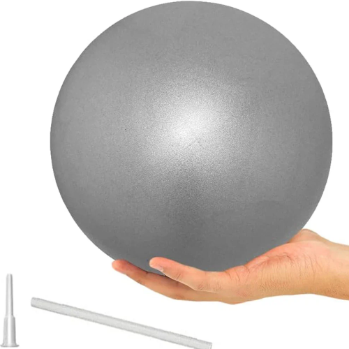 Pelota mini pilates 25cm gris (Gray) antideslizante Kyos Sport