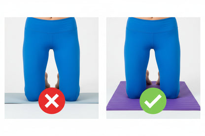 Colchoneta de pilates gruesa para ejercicios de suelo Kyos Sport