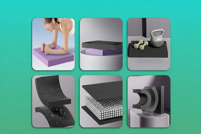 Detalle superficie antideslizante de colchoneta yoga Kyos Sport