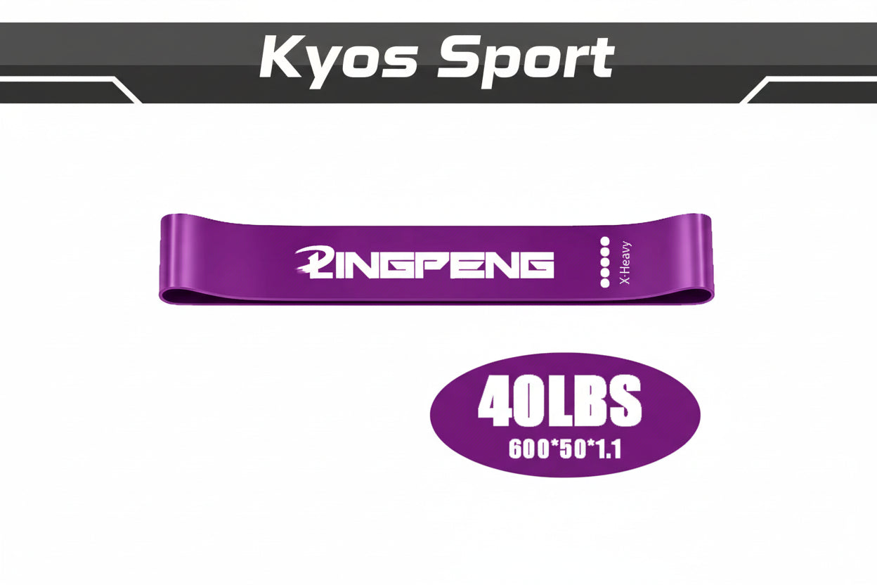 Set bandas elásticas látex natural Kyos Sport