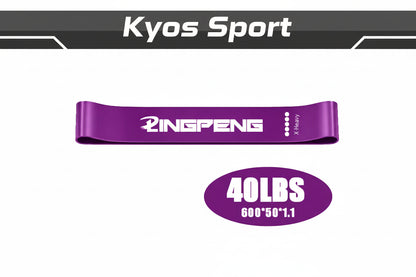 Set bandas elásticas látex natural Kyos Sport
