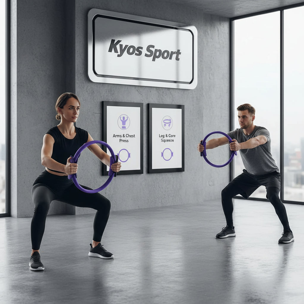  Kit pilates completo con aro, pelota y bandas elásticas