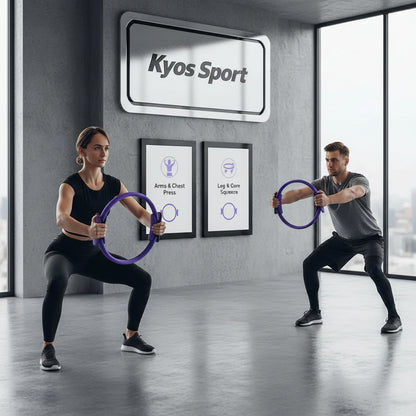  Kit pilates completo con aro, pelota y bandas elásticas