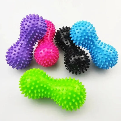 Pelota de masaje cacahuete Kyos Sport – colores azul, negro y morado