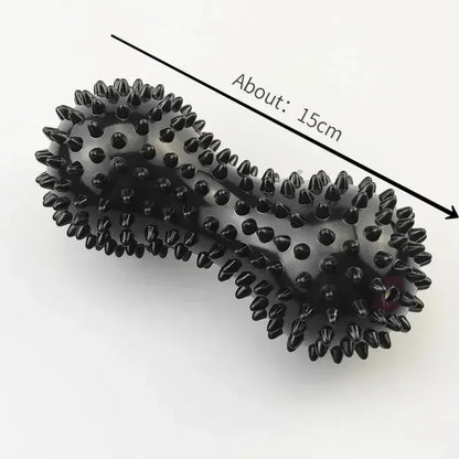 Pelota de masaje cacahuete PVC Kyos Sport color negro