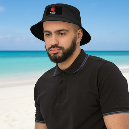 Gorro Bucket Kyos Sport Negro - Vista Frontal Alternativa - Unisex Verano
