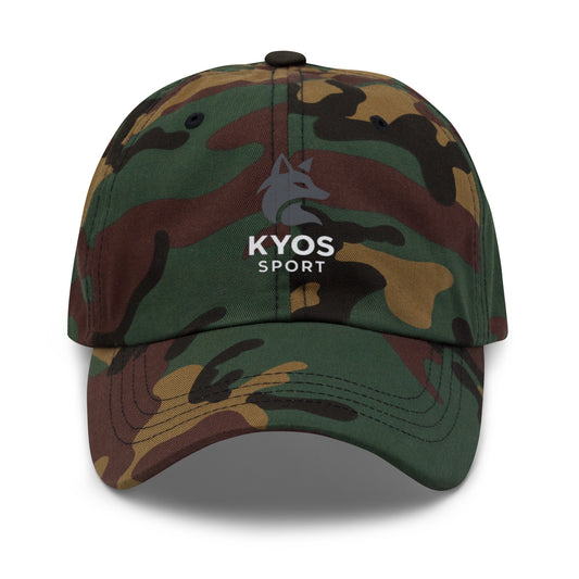 Gorra deportiva Kyos Sport color Verde Camo - vista frontal