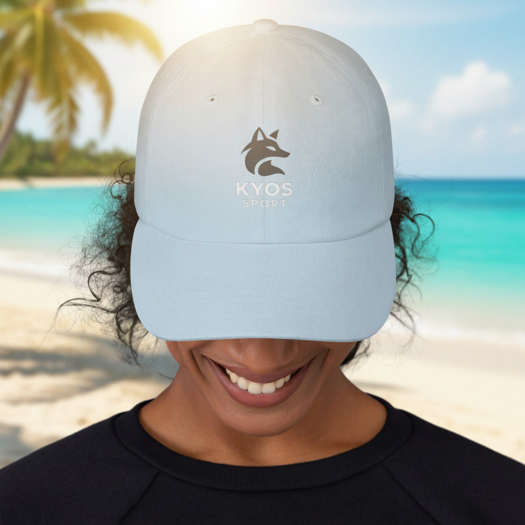 Gorra deportiva Kyos Sport color Azul Claro - vista frontal 3