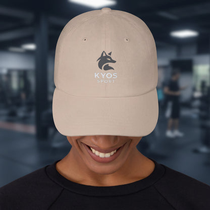 Gorra deportiva Kyos Sport color Piedra - vista frontal 4