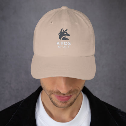 Gorra deportiva Kyos Sport color Piedra - vista frontal 2