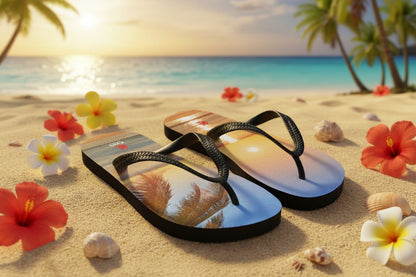 Chanclas personalizadas Kyos Sport blancas - vista frontal detalle 